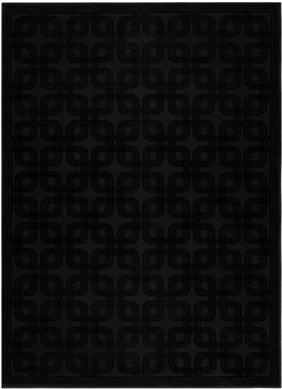 Dywan nowoczesny Aura J2556A geometryczny czarny/antracyt