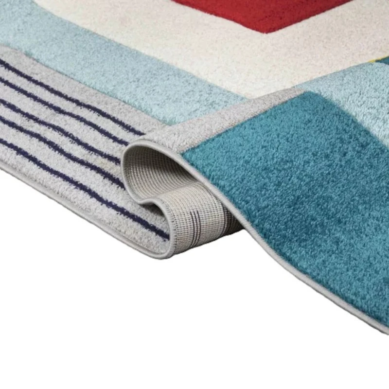 Dywan nowoczesny A092A Atlanta d.turquoise/cream spód i obszycie