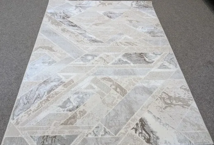 Dywan nowoczesny Dywilan Lila 4 D840B beige rzut z góry