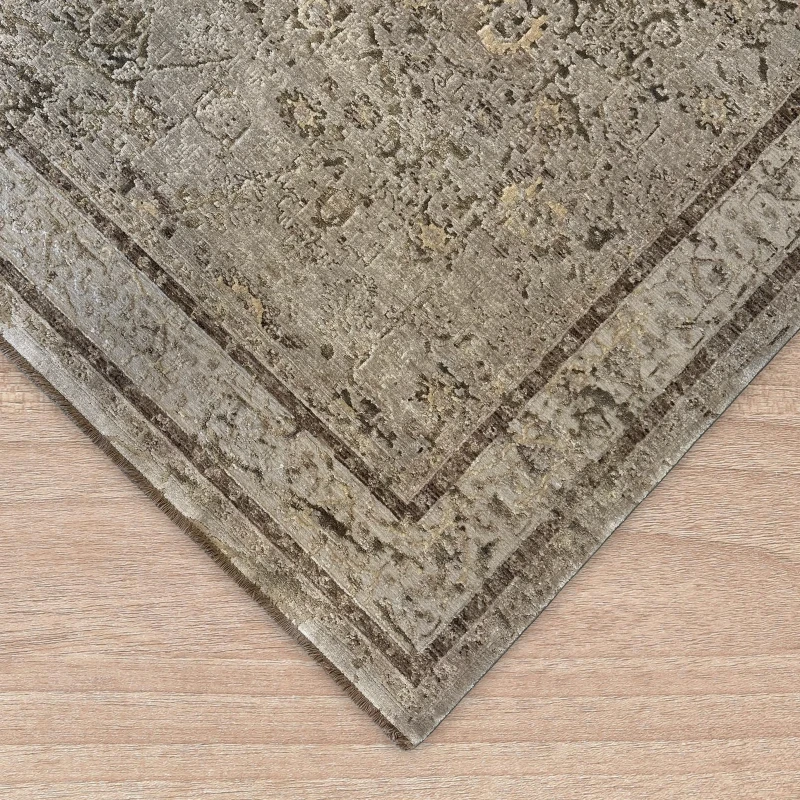 Dywan vintage Dywilan Empire 5 grey/beige wykończenie