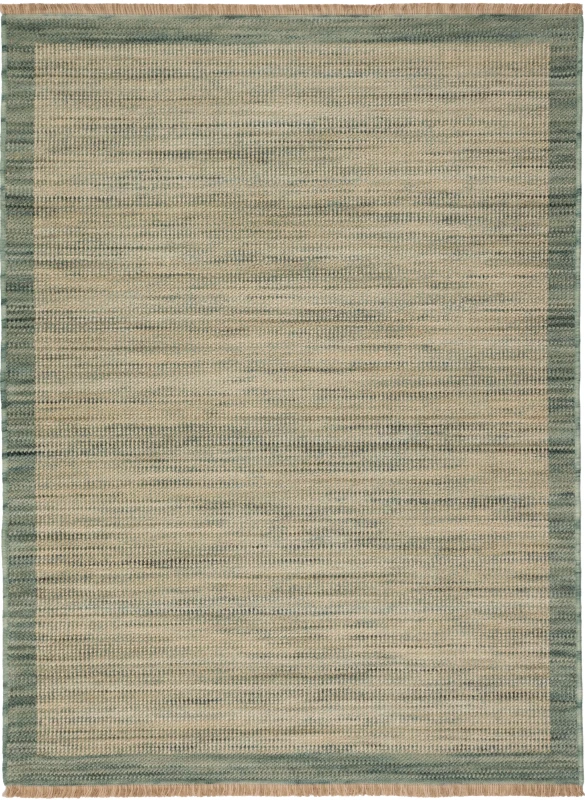Dywan nowoczesny Royal Wool bordiura ciemnozielony