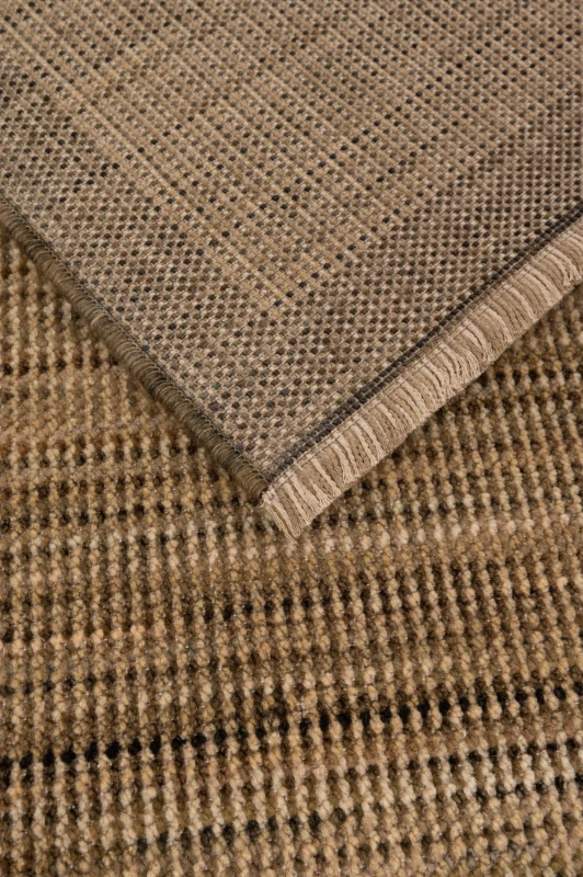 Dywan nowoczesny Royal Wool bordiura brązowy spód