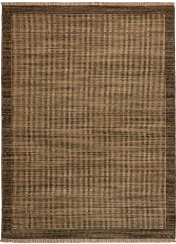 Dywan nowoczesny Royal Wool bordiura brązowy
