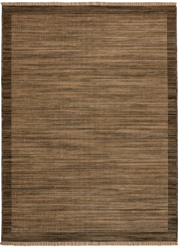 Dywan nowoczesny Royal Wool bordiura brązowy