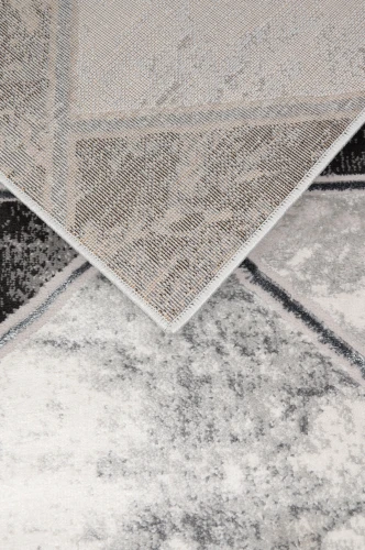 Dywan nowoczesny Stone geometria szary spód