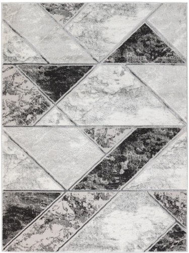 Dywan nowoczesny Stone geometria szary