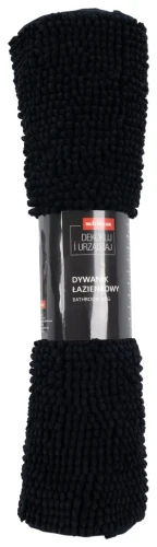 Dywanik łazienkowy Chenille soft czarny - rulon