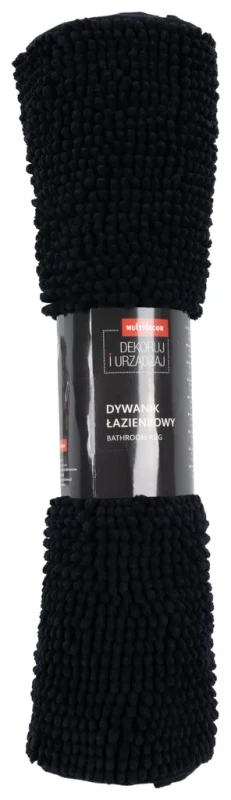 Dywanik łazienkowy Chenille soft czarny - rulon
