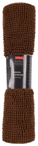 Dywanik łazienkowy Chenille soft brąz - rulon