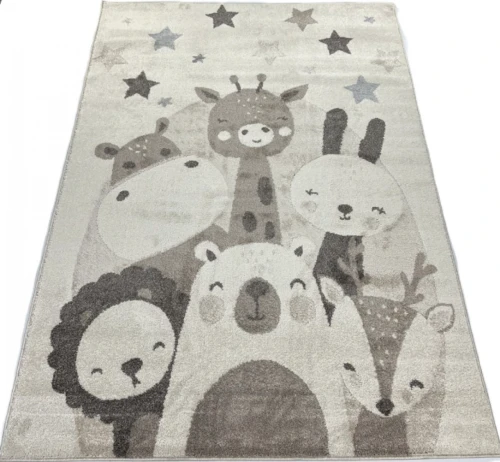 Dywan dziecięcy Animal C5637A_74F_37 cream/beige rzut z góry