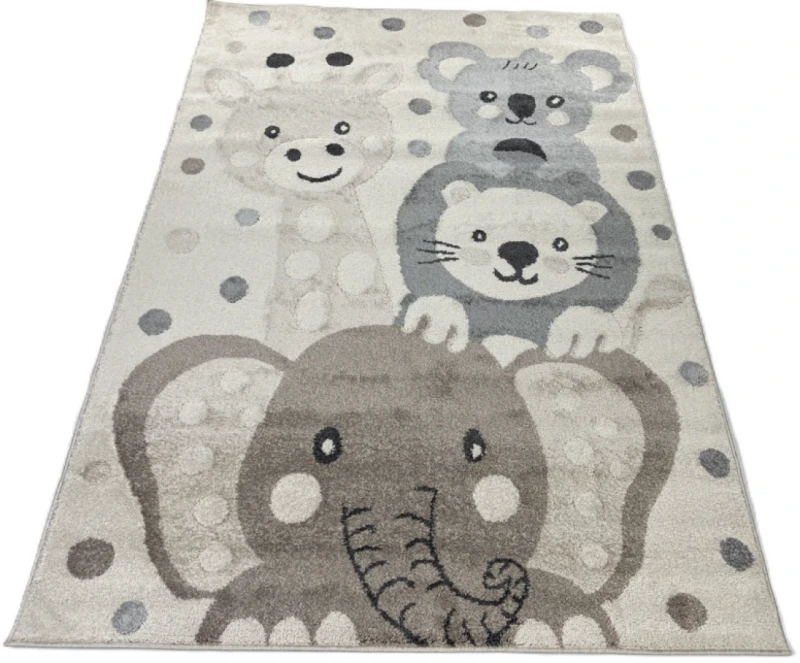 Dywan dziecięcy Animal C5653A_74F_37 cream/beige rzut z góry