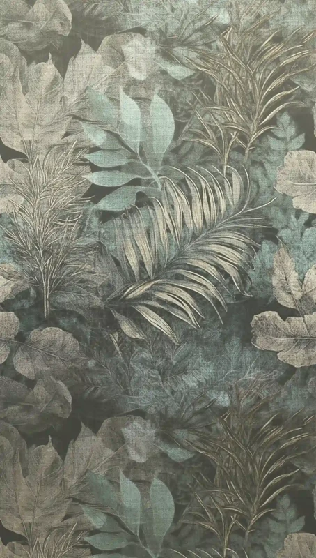 Tapeta w liście palmowe zielono szara AS Creation 79223-3.webp