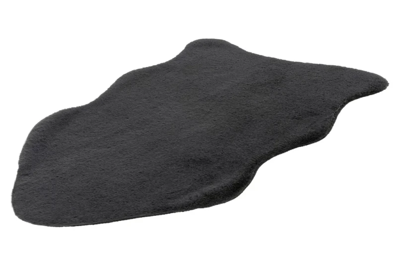 Rzut z boku na grafitowy dywan pluszowy Lalee Hides Cosy COS 500
