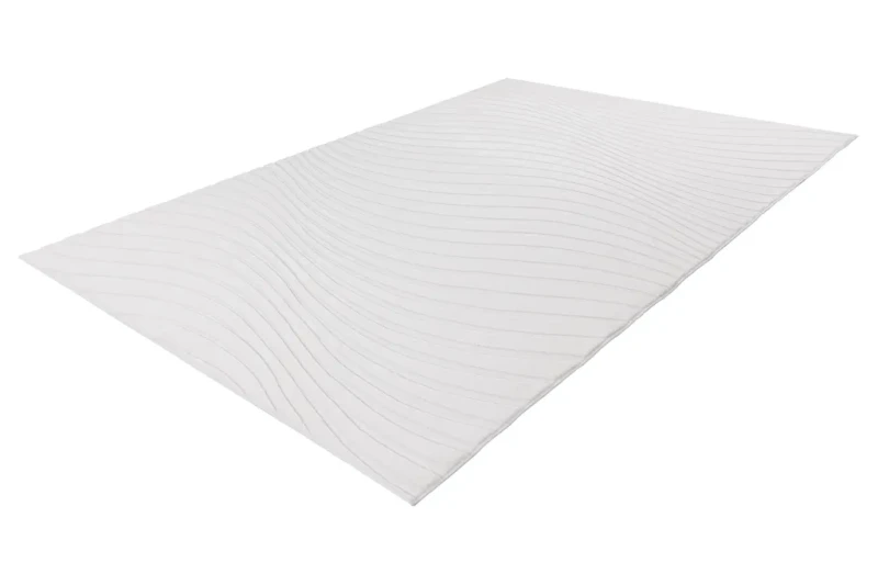 Rzut z boku na kremowy dywan 3d Lalee Hides Comfort CMF 503