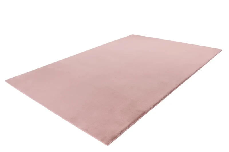 Puszysty dywan Lalee Hides Paradise PAR 400 pastel pink w rzucie ukośnym