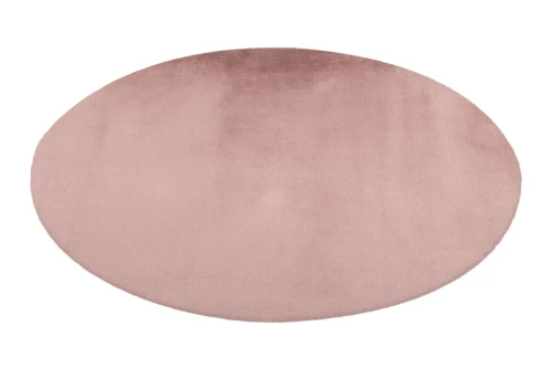 Puszysty dywan koło Lalee Hides Paradise PAR 400 pastel pink w rzucie ukośnym
