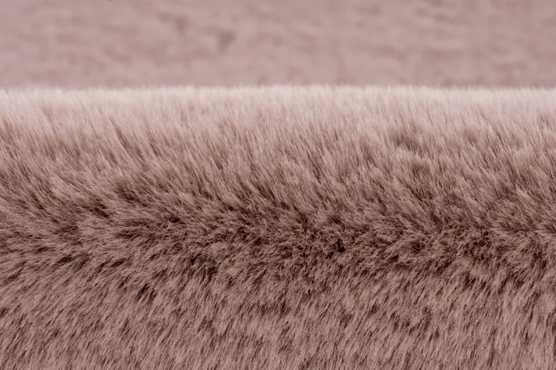 Miękkie runo dywanu pluszowego koło Lalee Hides Heaven HEA 800 powder pink