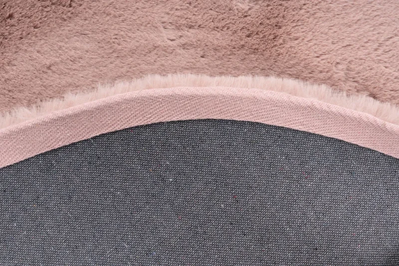 Spód i obszycie dywanu okrągłego Lalee Hides Heaven HEA 800 powder pink