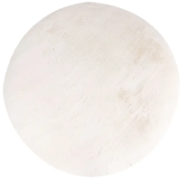 Dywan okrągły pluszowy Lalee Hides Heaven HEA 800 ivory