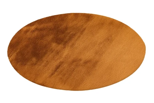 Pluszowy dywan okrągły pluszowy Lalee Hides Heaven HEA 800 amber z ukosa