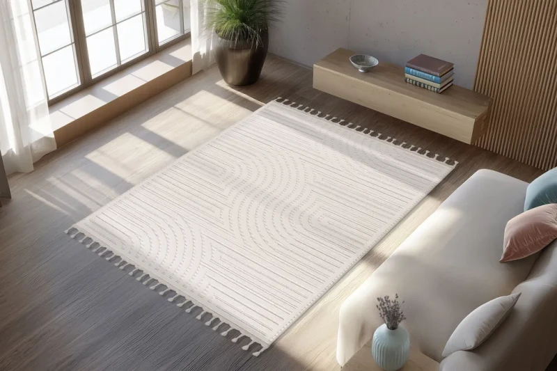 Dywan Ligne Lalee Luxor LUX 302 ivory do salonu