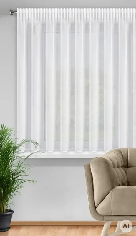 Firana na taśmie biała 350x150 cm.webp