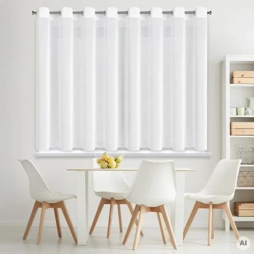 Firana krótka na przelotkach biała 350x150 cm.webp