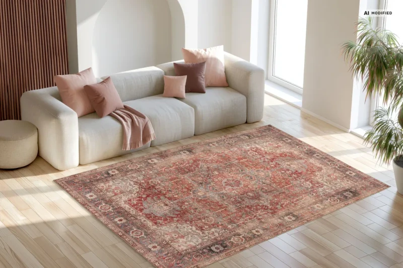 Dywan tradycyjny Lalee Home Sahara SAH 201 czerwony do salonu