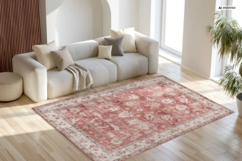Dywan tradycyjny Lalee Home Sahara SAH 203 czerwony do salonu