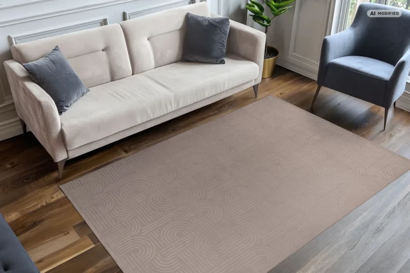 Dywan nowoczesny Lalee Home Damla DAM 215 taupe do salonu