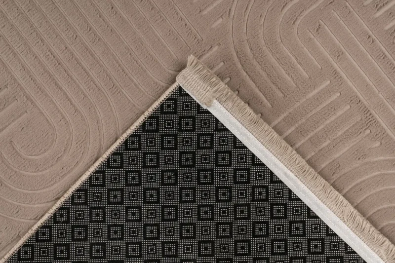 Spód i frędzle dywanu Lalee Home Damla DAM 215 taupe