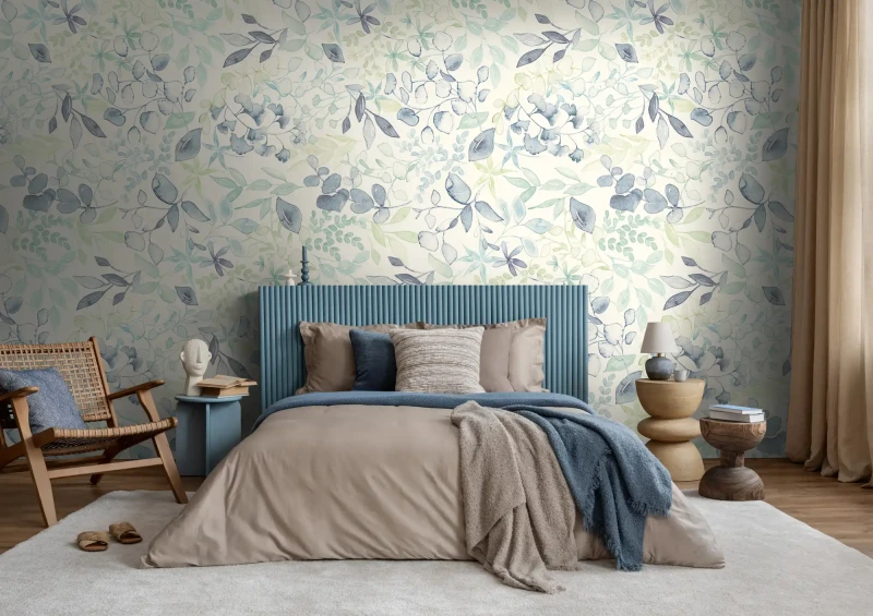 tapeta-mural-39692-1-liscie-kwiaty-sypialnia.webp