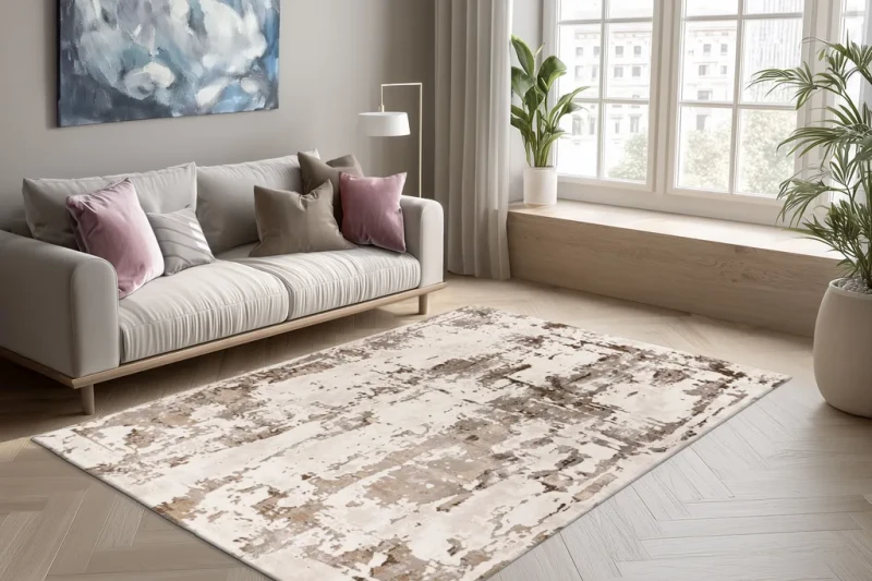 Dywan nowoczesny Lalee Pierre Cardin Tropez TRO 503 beżowy do salonu