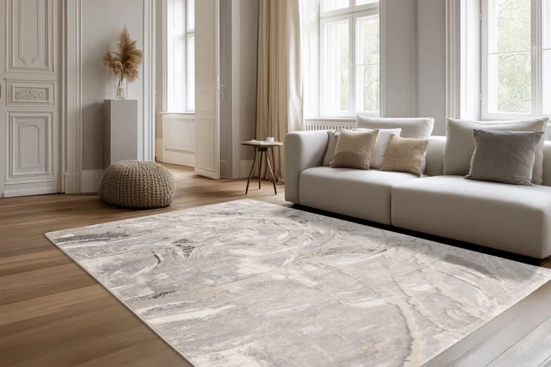 Dywan nowoczesny Lalee Pierre Cardin Chalet CHA 701 szary do salonu