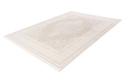 Rzut ukośny kremowo-szarego dywanu 3d Lalee Pierre Cardin Clairmont CLA 901