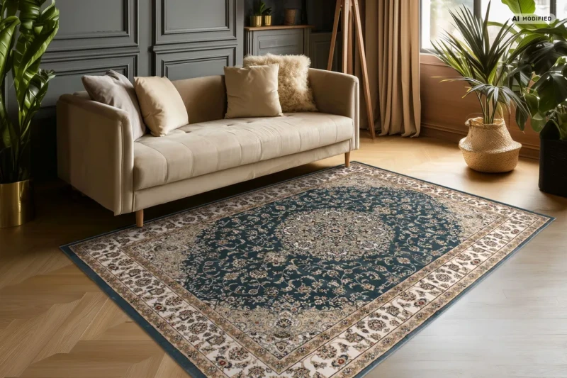 Dywan tradycyjny Lalee Home Classic CLA 801 blue do salonu