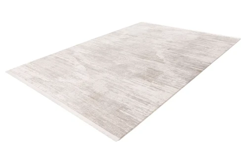 Rzut z ukosa nowoczesnego dywanu 3d Lalee Pierre Cardin Jardin JAR 705 szaro-kremowego