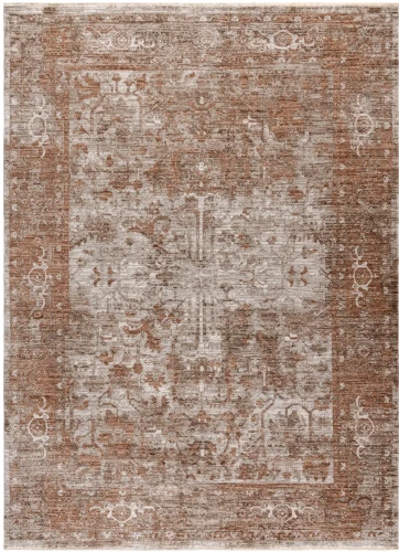 Dywan vintage Laris 741 Ramka beż/miedziany