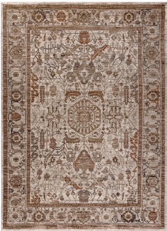 Dywan vintage Laris 736 Ramka krem/beż