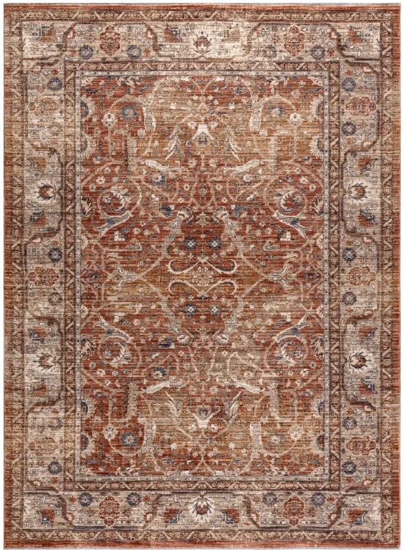 Dywan vintage Laris 755 Ramka pomarańczowy/vision brązowy