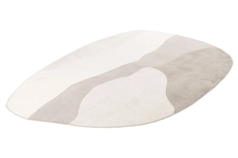 Rzut ukośny dywanu 3d Lalee Batucci Livorno LNO 702 ivory-silver