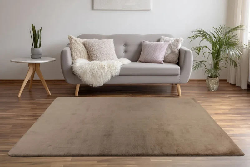Dywan pluszowy Lalee Batucci Dolce DCE 900 taupe do salonu
