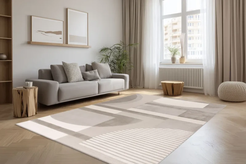 Dywan Lalee Batucci Bergamo BMO 701 silver do salonu