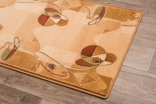 chodnik wełniany na metry Agnella Isfahan Himalia kolor sahara