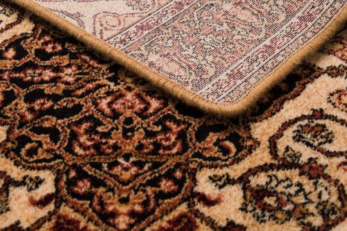 chodnik wełniany Agnella Isfahan Leyla bursztyn obszycie wełną