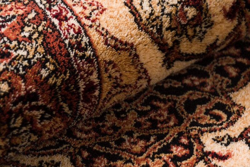 chodnik wełniany Agnella Isfahan Leyla bursztyn detal wzoru 2