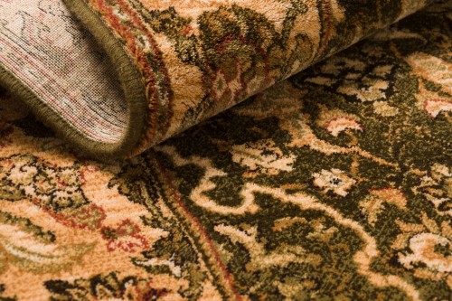 chodnik wełniany Agnella Agnus Hetman oliwka detal wzoru