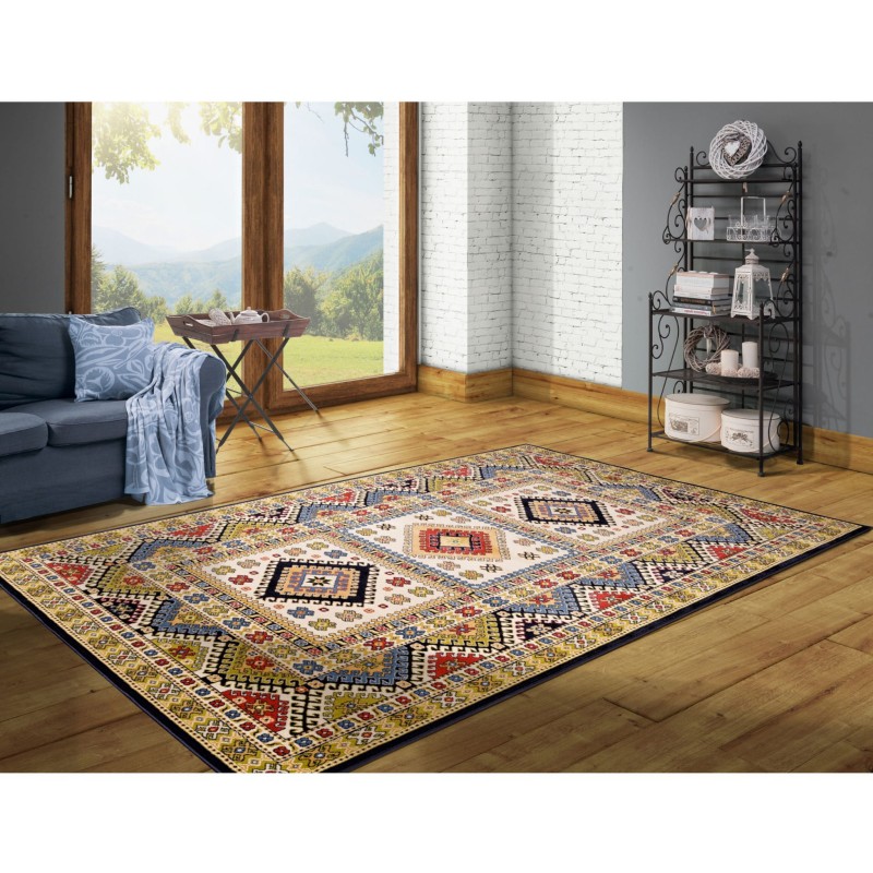 Dywan etno FD Standard Aras krem aranżacja