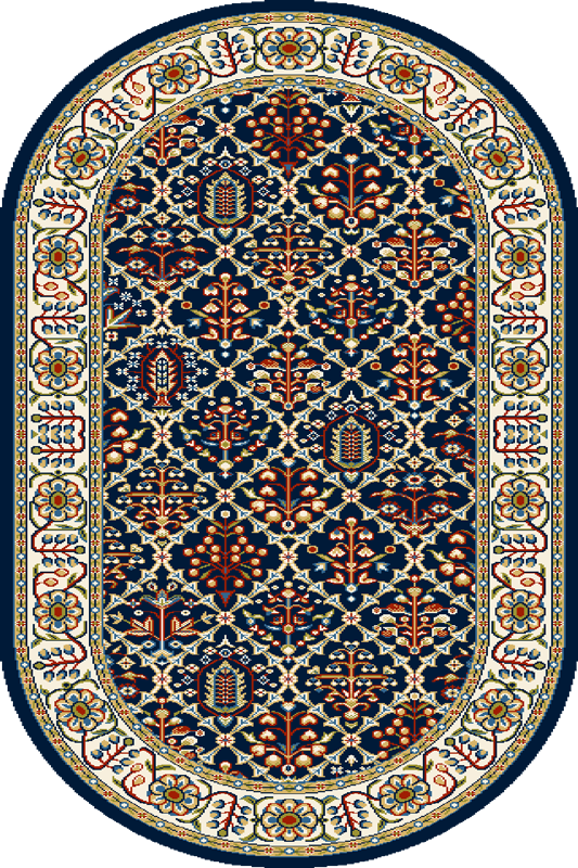 Dywan owalny syntetyczny FD Standard TAMIR granat _dywanywitek_pl_