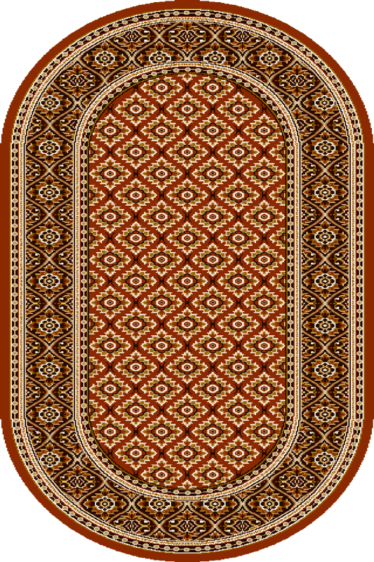 Dywan owalny syntetyczny FD Standard APIUM terakota _dywanywitek_pl_